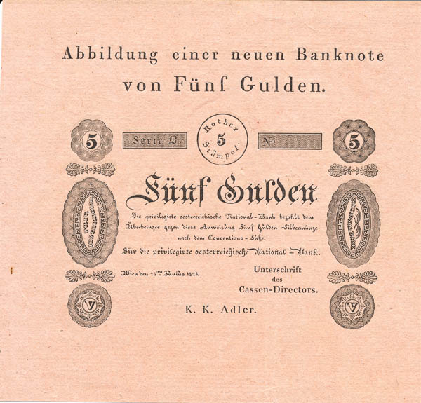 5 Gulden 1825 - averz