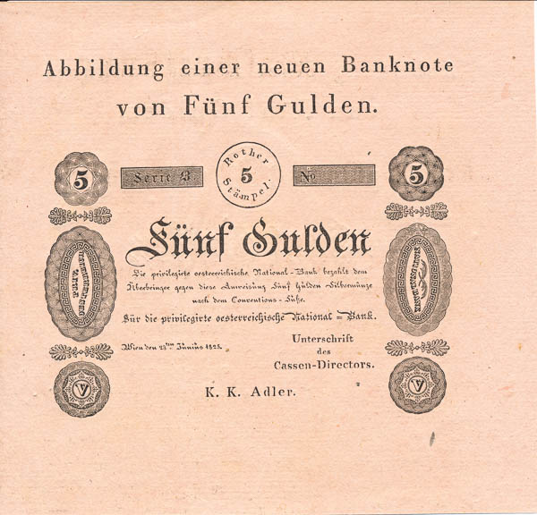 5 Gulden 1825 - reverz
