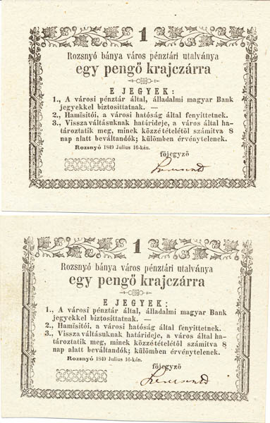 Grajciar 1849 (2 ks) - averz