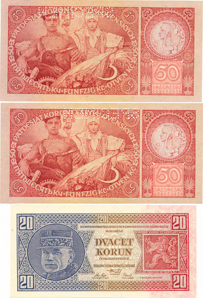 Lot bankoviek (3 ks) - reverz