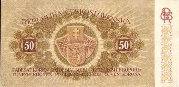 50 Kč 1919 s. 0046 - revers