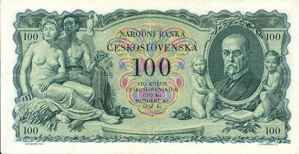 100 Kč 1931 A - reverz