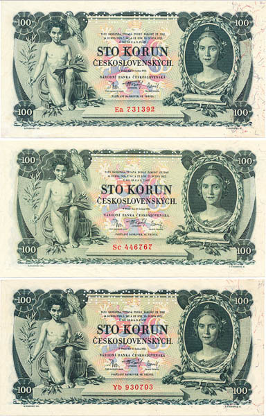 100 Kč 1931 (3 ks) - averz