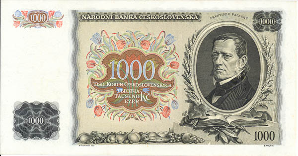 1000 Koruna 1934 J - back