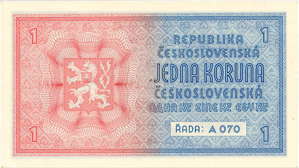 Koruna (1938) A 070 - back