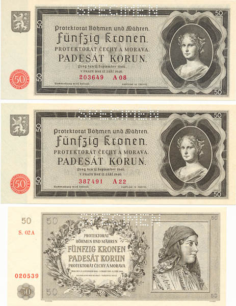 50 Koruna (3 pcs) - front