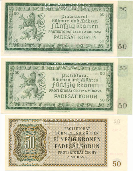 50 Koruna (3 pcs) - back