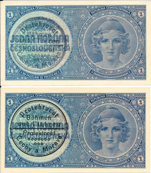 Koruna (1938/1940) (2 pcs) - front
