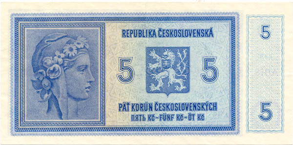 5 Koruna (1938/1940) A 018 - back