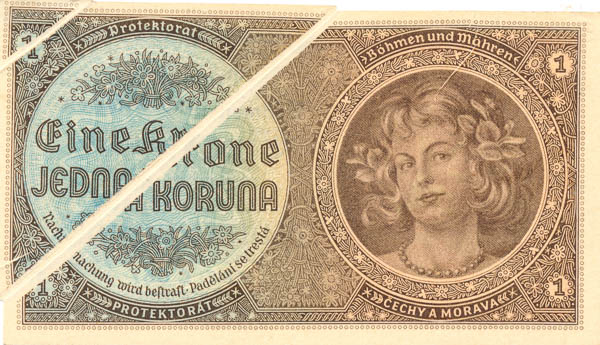 Koruna (1940) C 057 (misprint) - front