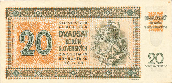 20 Ks 1942 Fd 52 (perforovaná) - revers