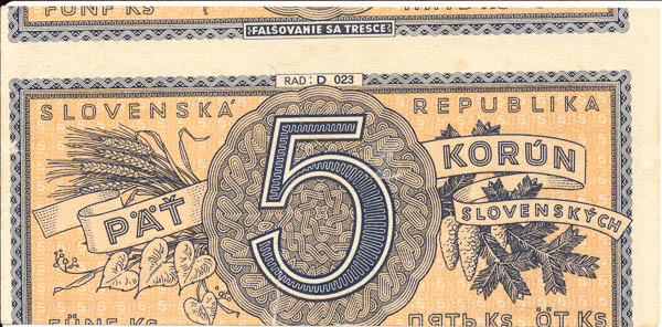 5 Ks (1945) D 023 (chybotisk) - revers