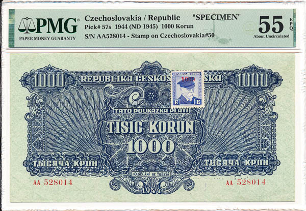 1000 K 1944 AA (perforovaná) - averz