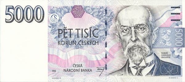 5000 Kč 1993 A 21 - averz