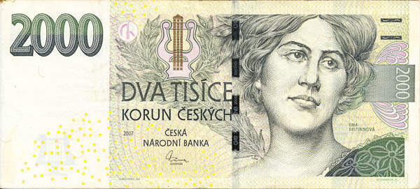 2000 Kč 2007 E 08 - avers