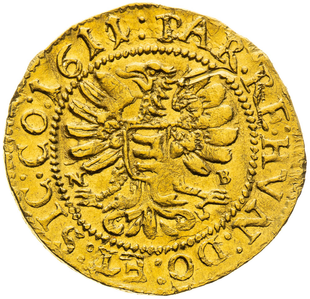 Dukát 1611 - reverz