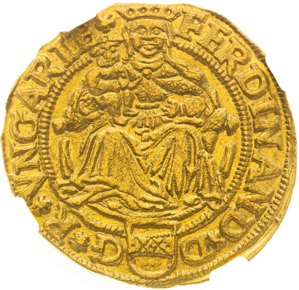 Dukát 1555 - avers