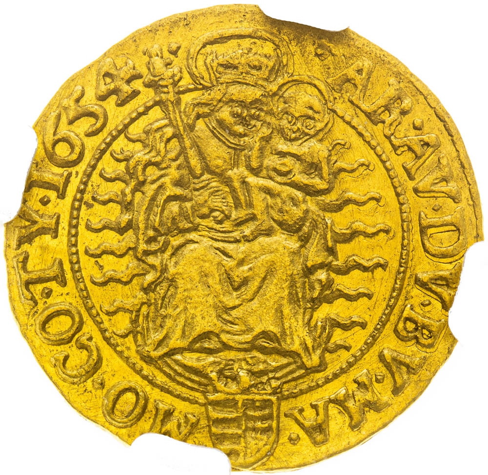 Dukát 1654 - revers