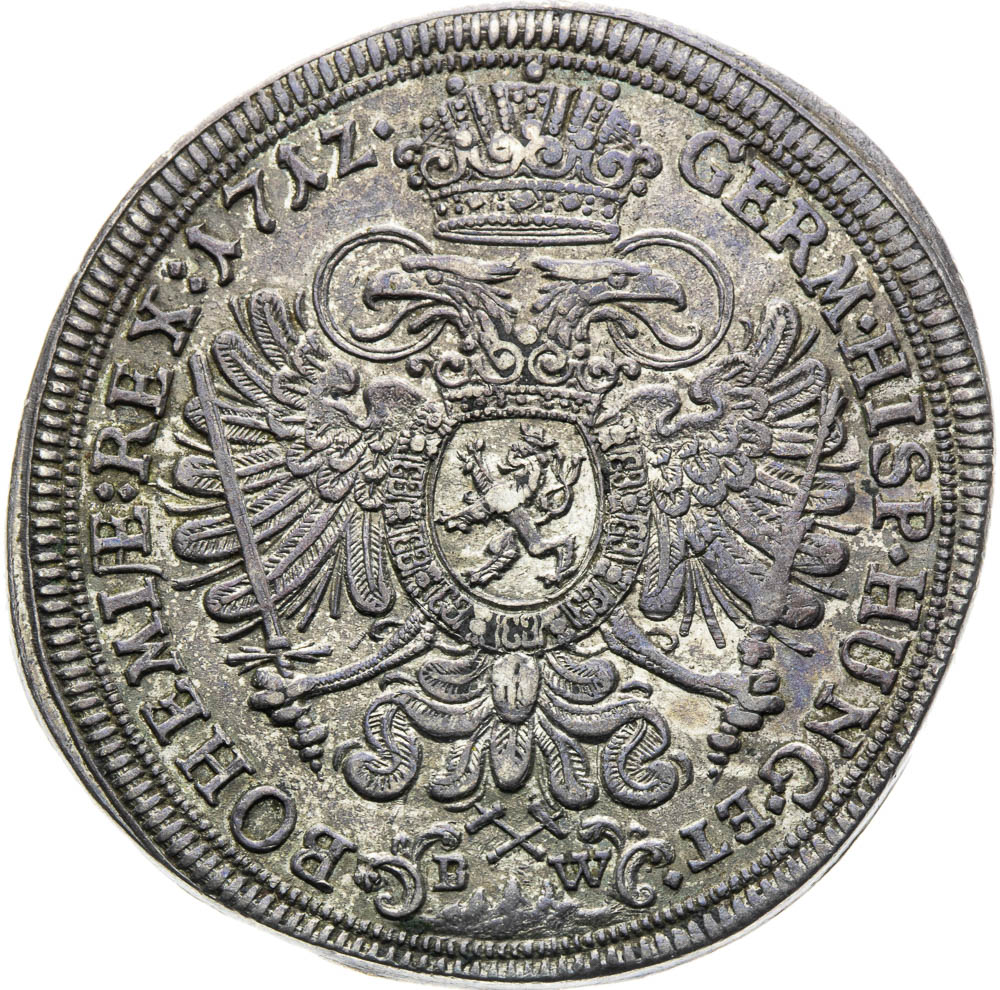 1/2 Thaler 1712 - back