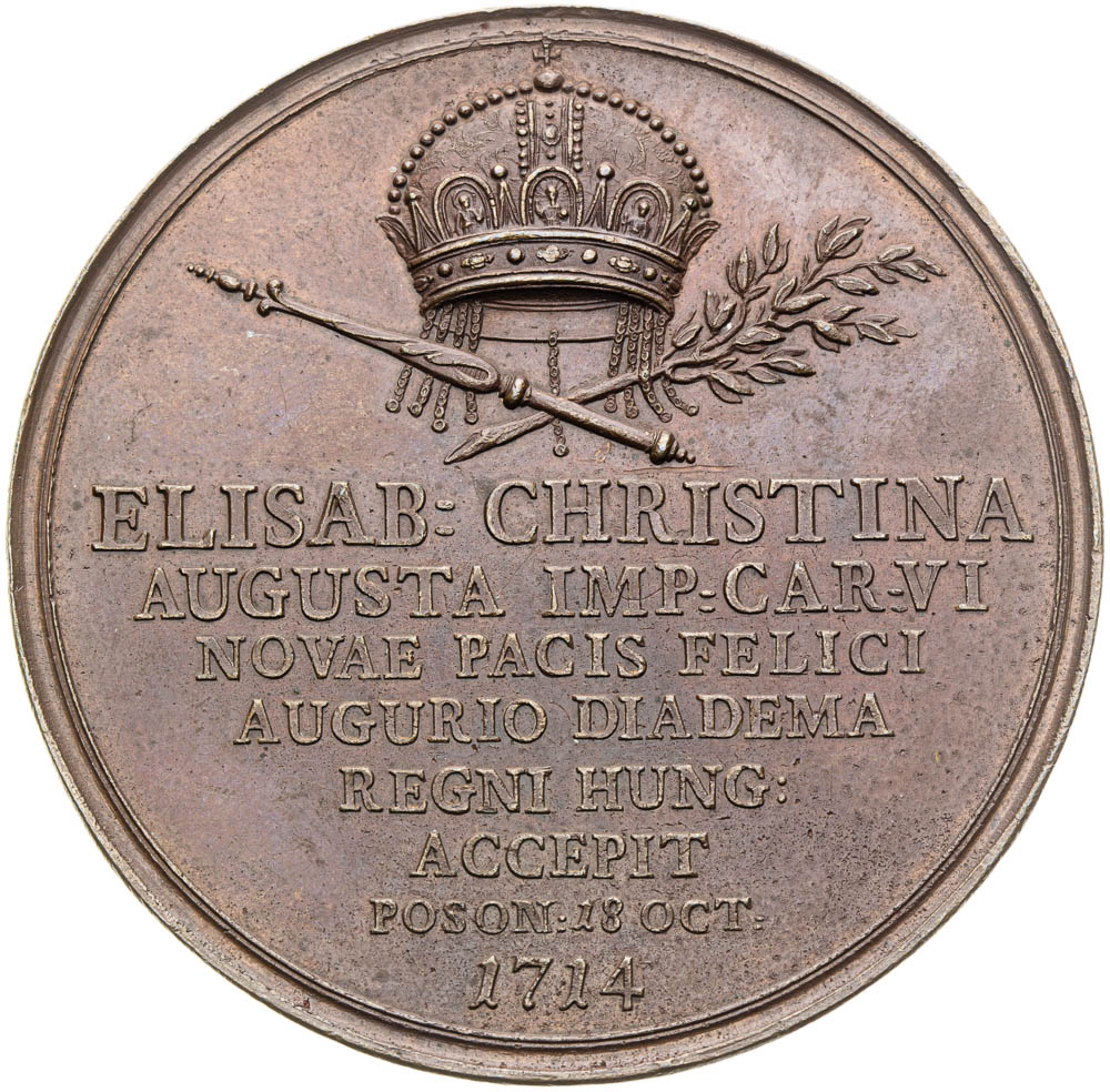 Medal 1714 - back