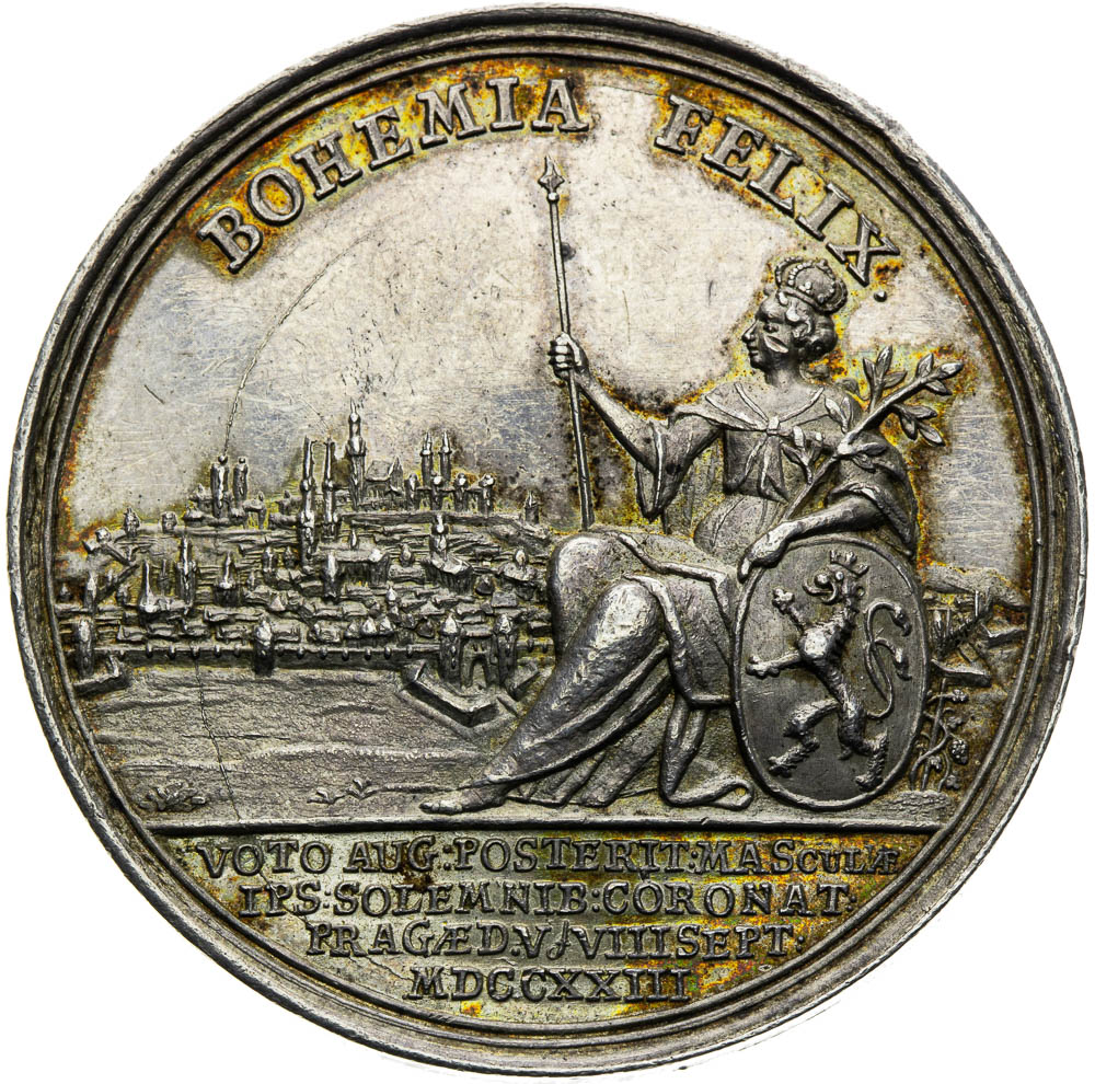 Silver medal 1723 - back