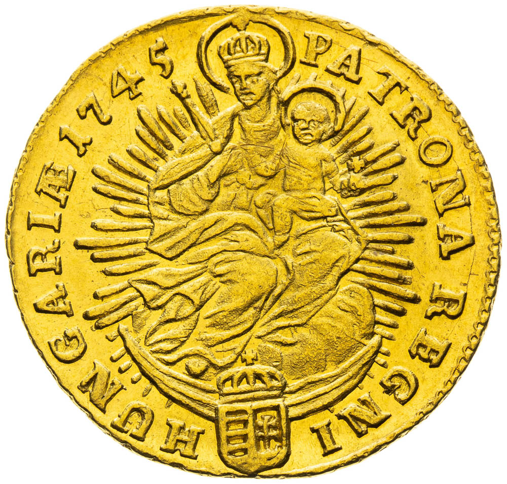 Dukát 1745 - reverz