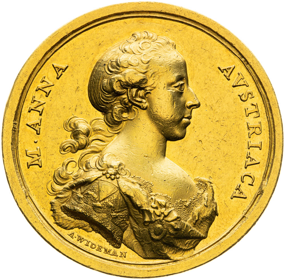 Zlatá medaila 1766 (10 Dukát) - averz