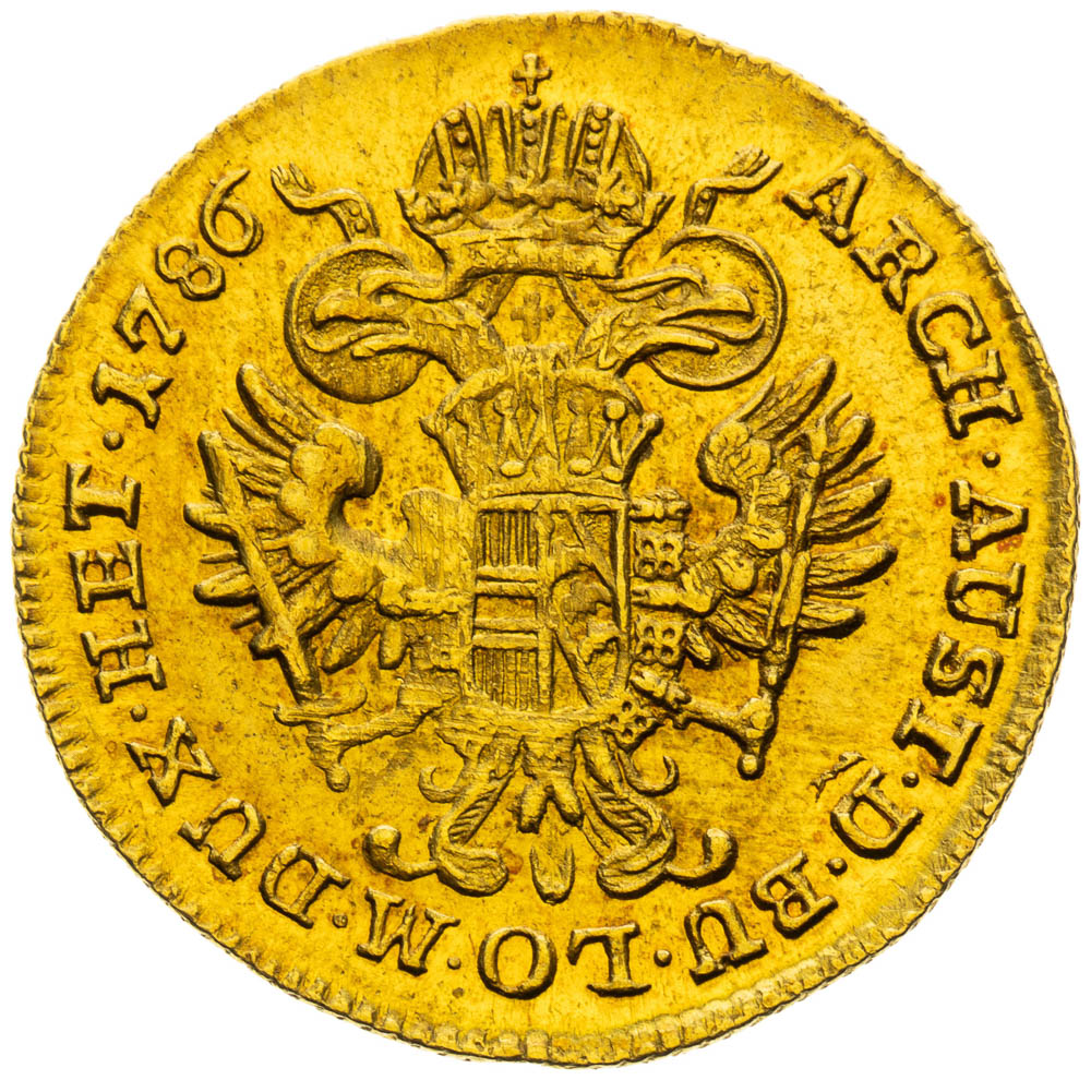 Dukát 1786 - reverz