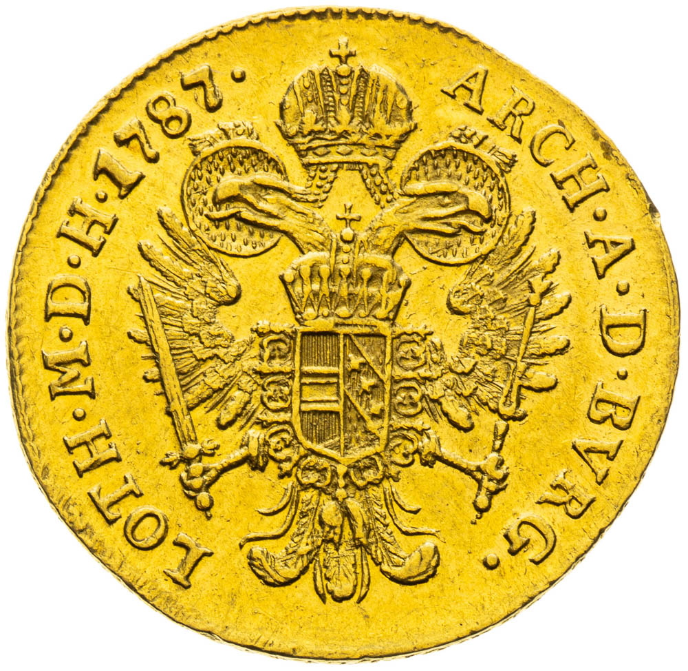 Dukát 1787 - reverz