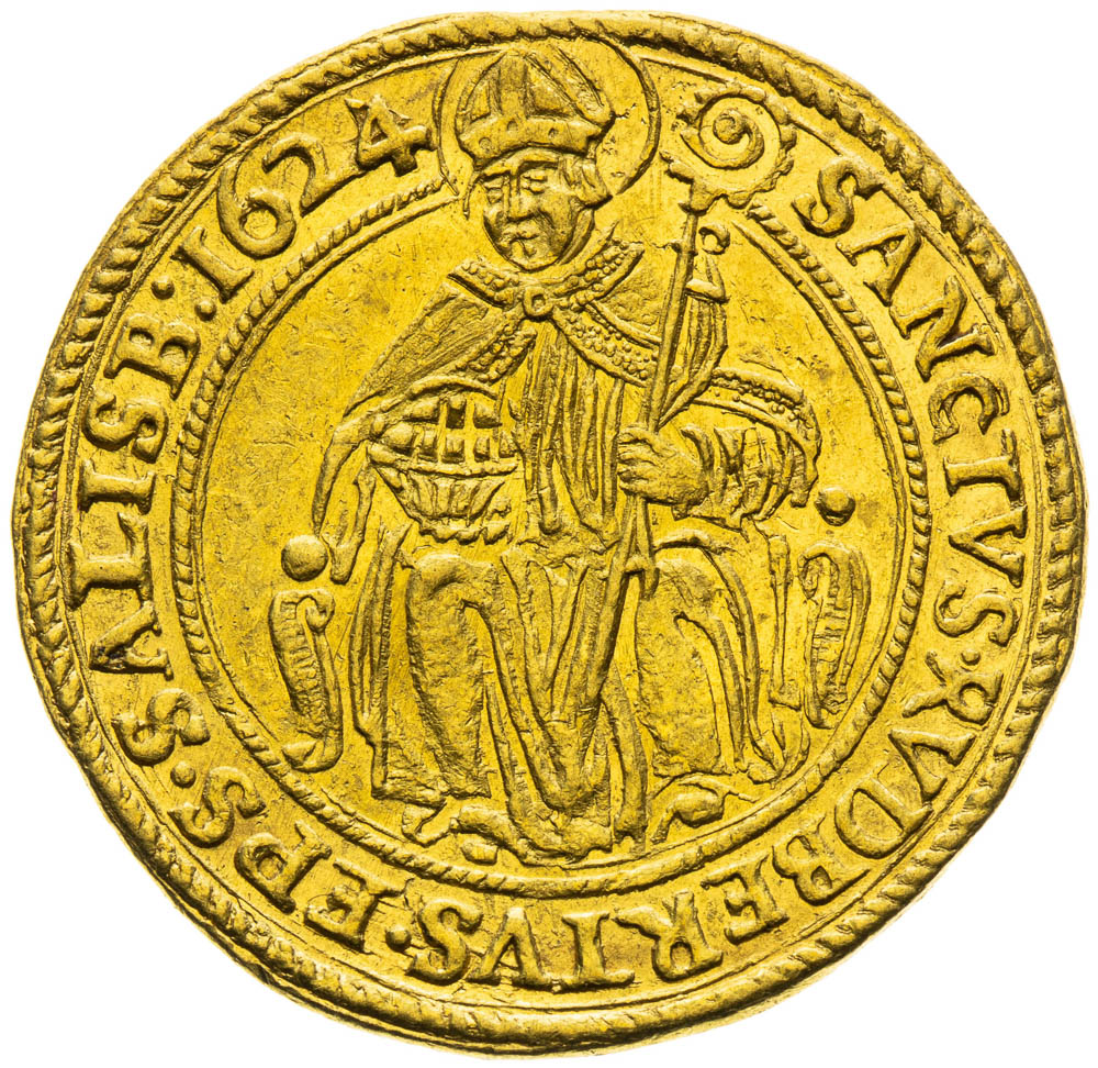 Dukát 1624 - averz