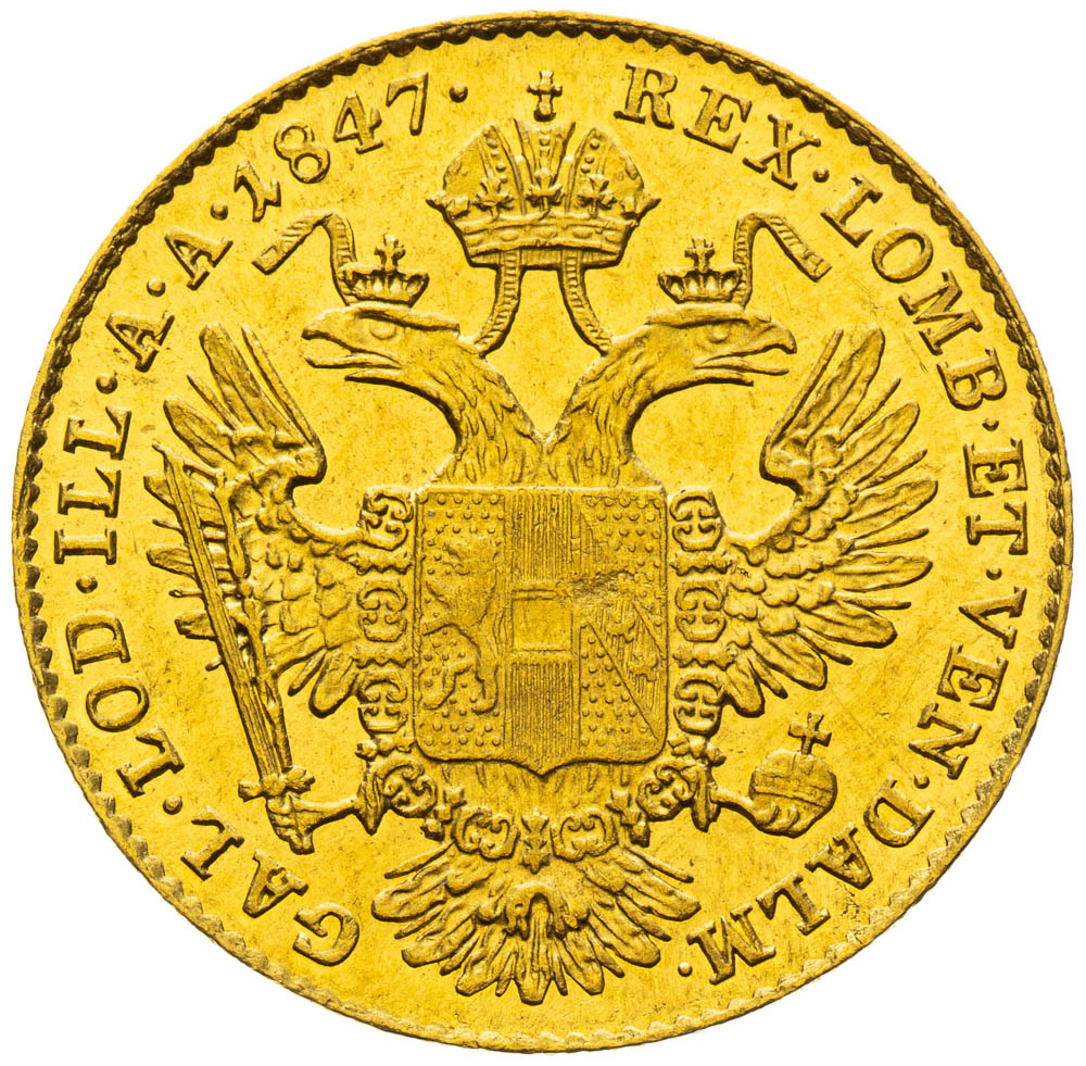 Ducat 1847 - back