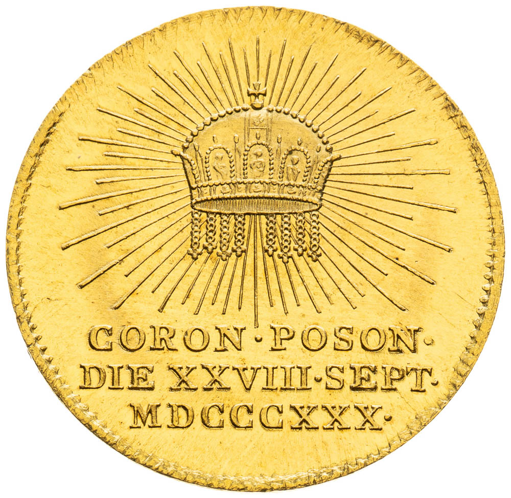 Gold Token 1830 (Ducat) - back