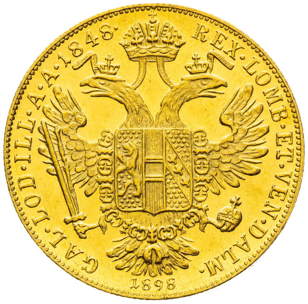 Dukát 1848/1898 - revers