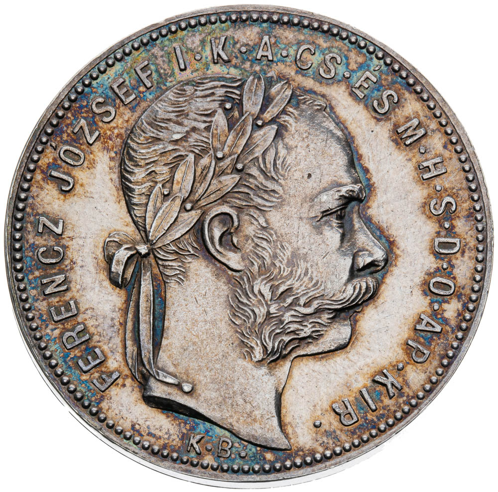 Banskoštiavnický zlatník 1878 - averz