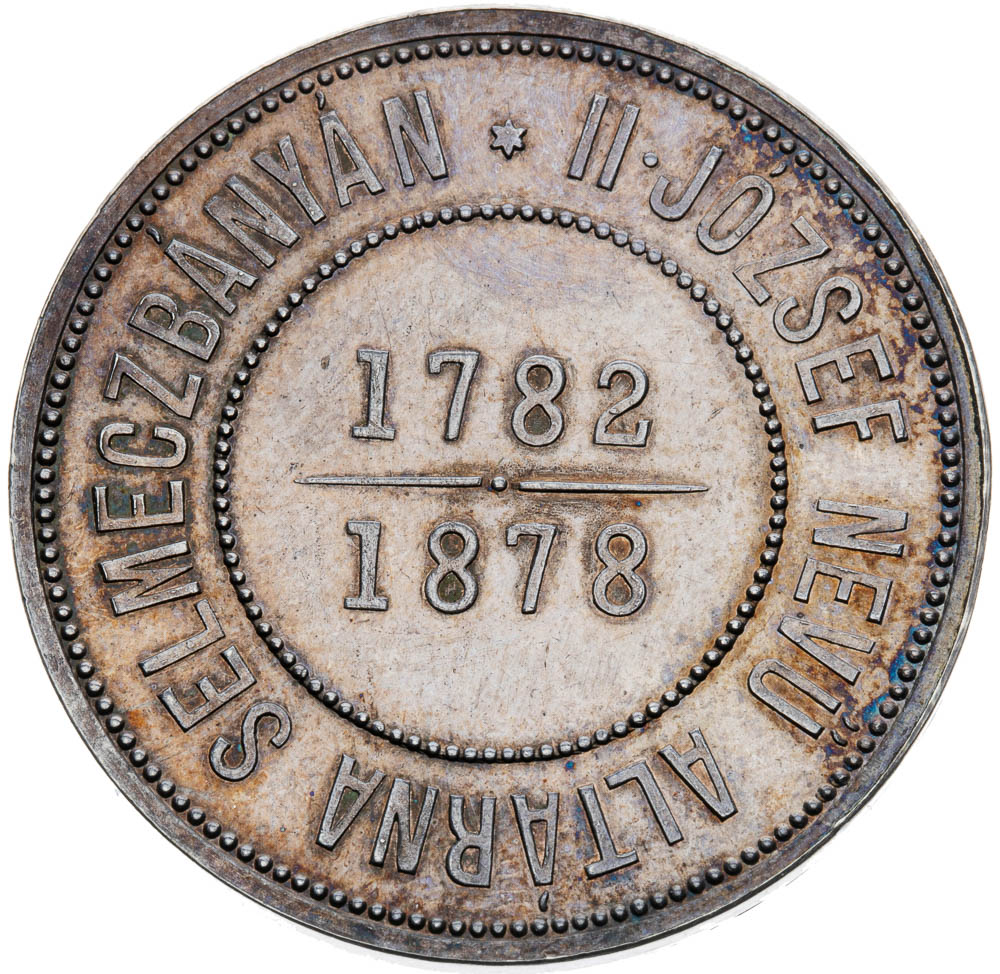 Banskoštiavnický zlatník 1878 - reverz