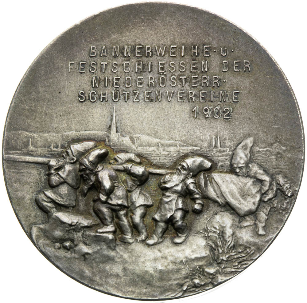 Stříbrná medaile 1902 - revers