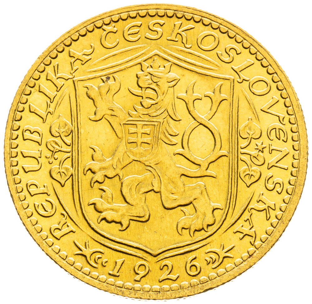 Dukát 1926 - revers