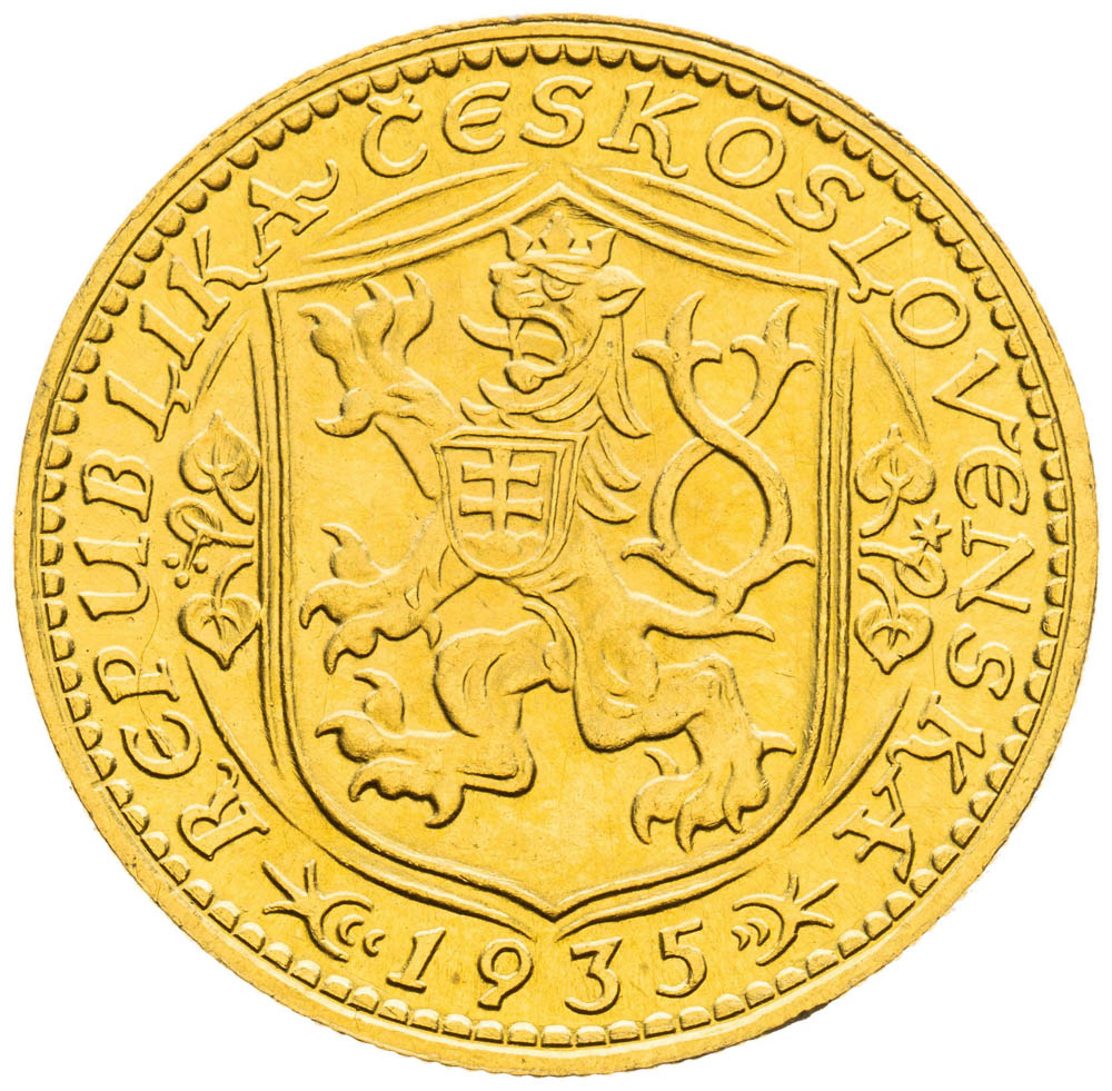 Dukát 1935 - revers