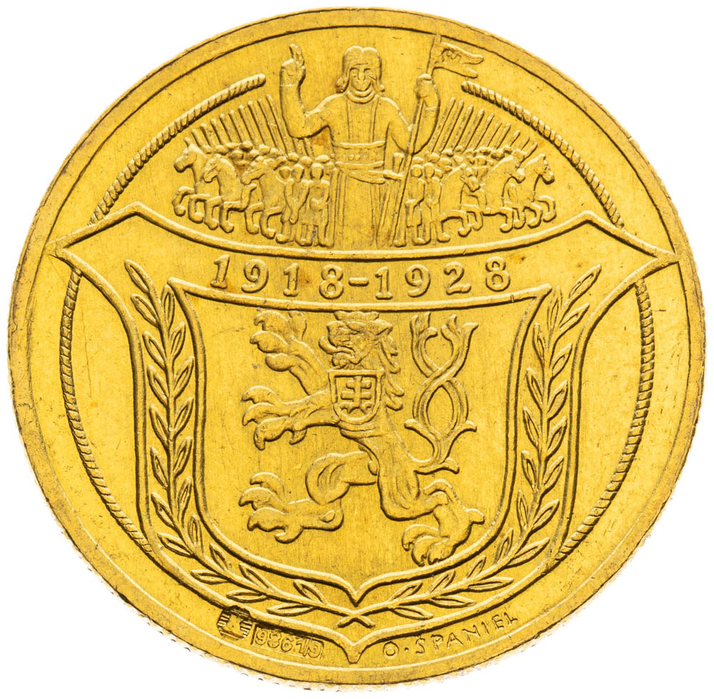 Zlatá medaile 1928 (2 Dukát) - revers