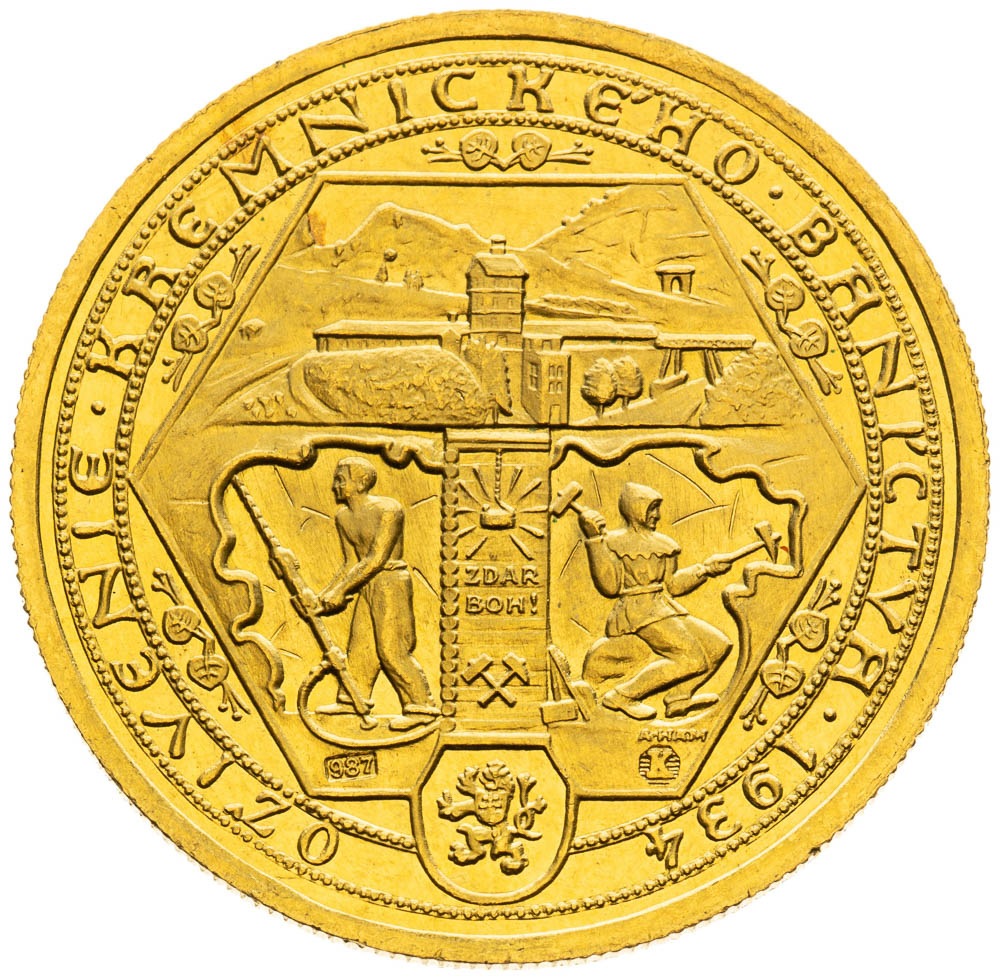Zlatá medaile 1934 (2 Dukát) - avers