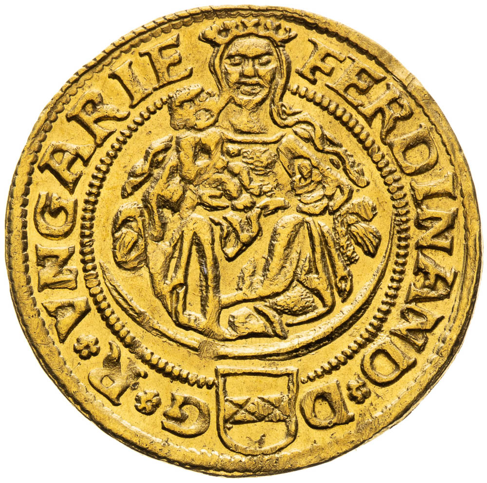 Dukát 1528 - avers
