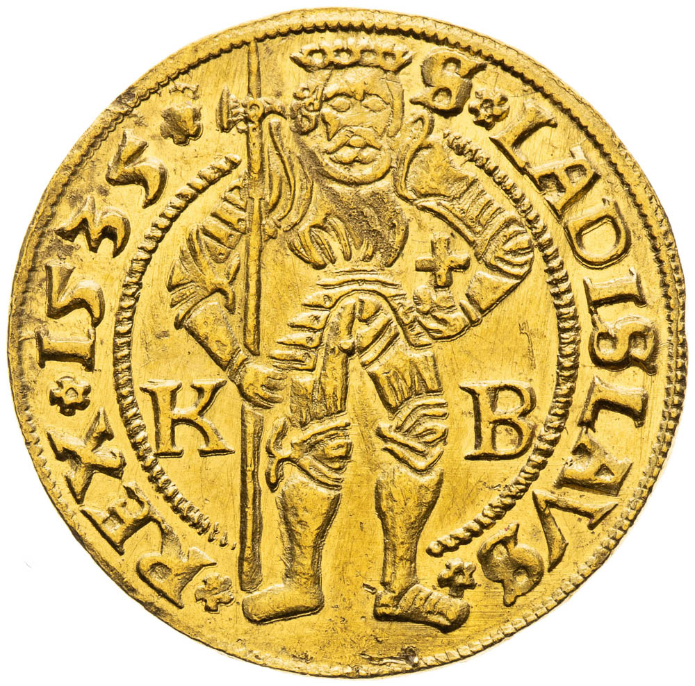 Dukát 1535 - revers