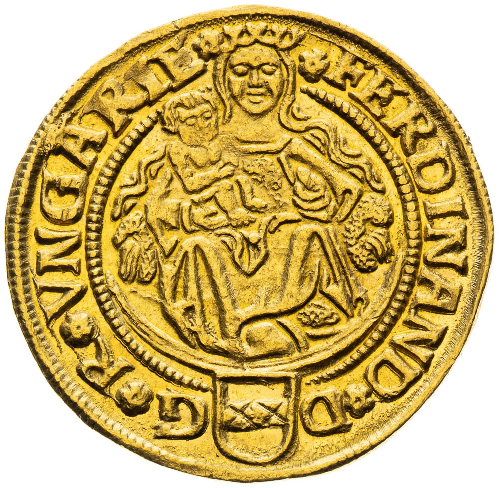 Dukát 1543 - avers