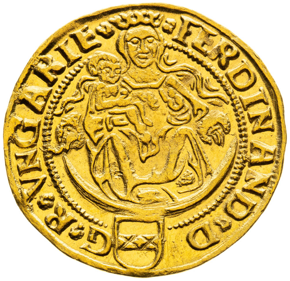 Dukát 1550 - averz
