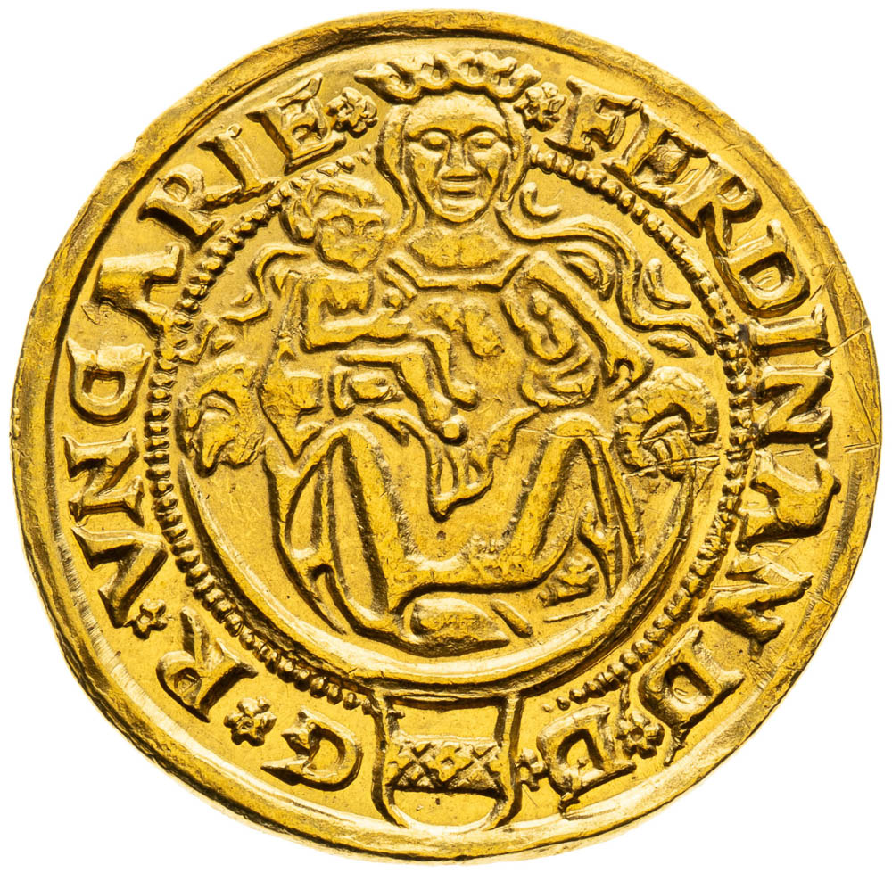 Dukát 1554 - averz