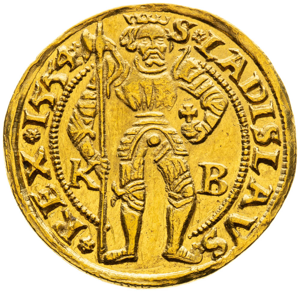 Dukát 1554 - reverz