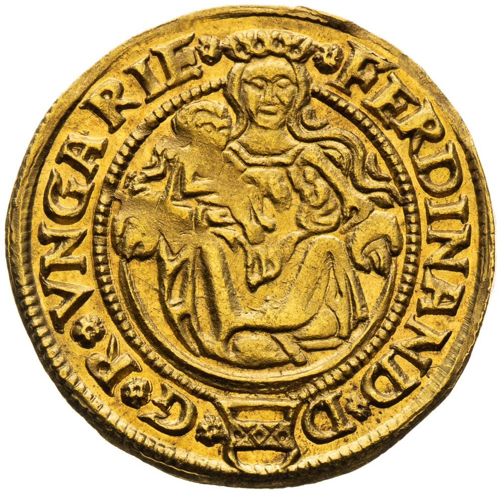 Dukát 1557 - averz