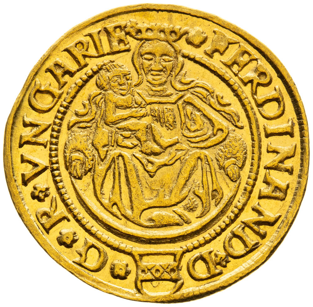 Dukát 1558 - averz
