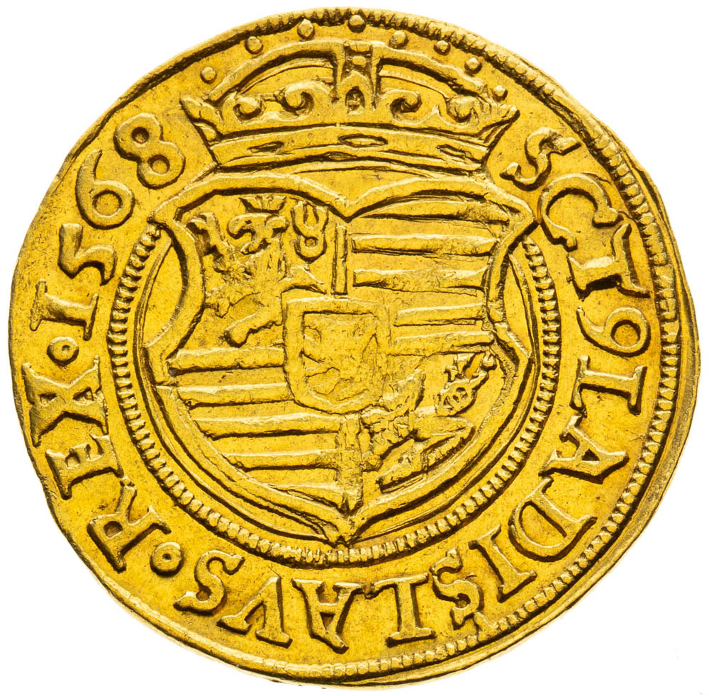 Dukát 1568 - reverz