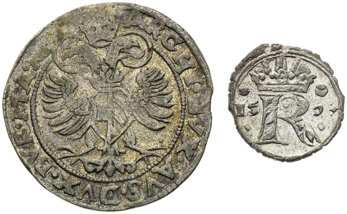 Bílý groš, Malý peníz (Rudolf II.) (2 ks) - revers